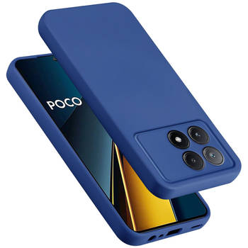 Cadorabo Hoesje geschikt voor Xiaomi Poco X6 Pro Case in LIQUID BLAUW - Beschermhoes TPU silicone Cover