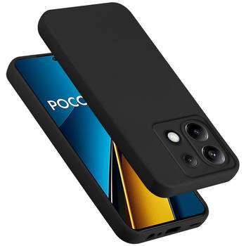 Cadorabo Hoesje geschikt voor Xiaomi Poco X6 Case in LIQUID ZWART - Beschermhoes TPU silicone Cover