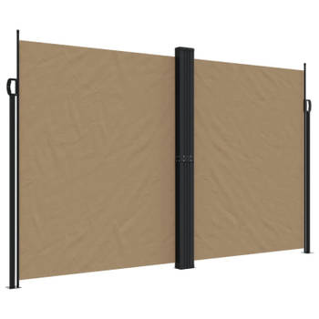 vidaXL Windscherm uittrekbaar 200x600 cm taupe