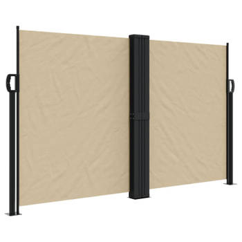 vidaXL Windscherm uittrekbaar 140x1000 cm beige