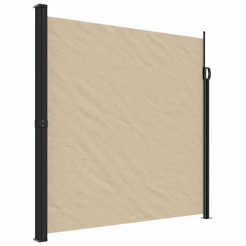 vidaXL Windscherm uittrekbaar 200x600 cm beige