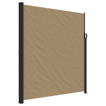 vidaXL Windscherm uittrekbaar 220x600 cm taupe