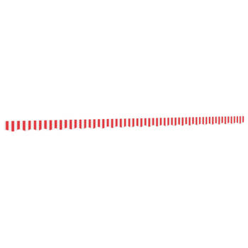 vidaXL Vervangingsdoek voor luifelrok gestreept 6 m rood en wit