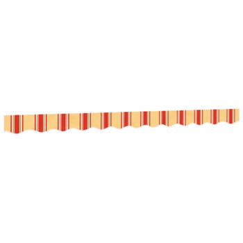 vidaXL Vervangingsdoek voor luifelrok gestreept 3 m geel en oranje