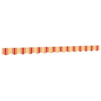 vidaXL Vervangingsdoek voor luifelrok gestreept 3,5 m geel en oranje