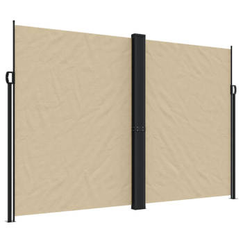 vidaXL Windscherm uittrekbaar 220x600 cm beige