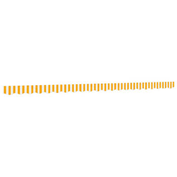 vidaXL Vervangingsdoek voor luifelrok gestreept 5 m geel en wit