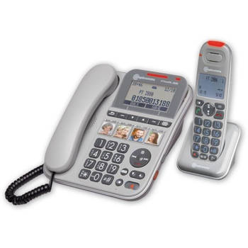 Amplicomms PowerTel 2880 - Combo Grote Toetsen Telefoon vaste lijn met antwoordapparaat - licht signaal bij oproep