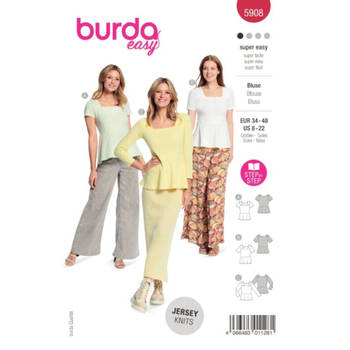 Burda 5908 Blouse maat 34-48