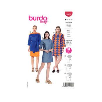 Burda 5925 Jurk maat 34-48