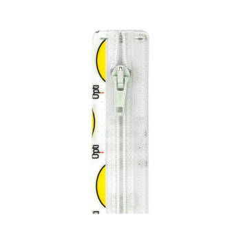 Opti 4802 S60 spiraalrits 6mm deelbaar 70 cm met fulda ritsentrekker wit