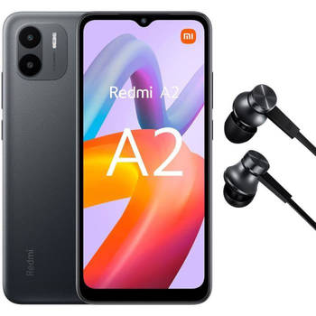 XIAOMI Redmi A2 64GB Zwart + Mi in-ear hoofdtelefoon basic zwart