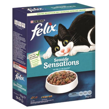 Felix - Seaside sensations met zalm en met groenten 1kg kattenvoer