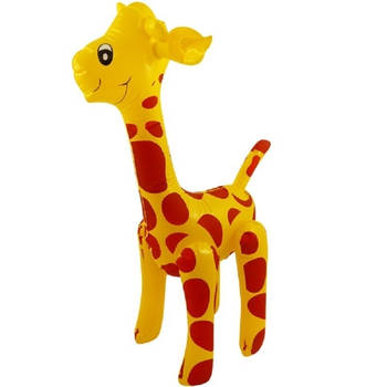 Opblaas giraffe dieren 59 cm - opblaasspeelgoed