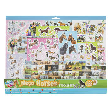 Paarden stickers set - voor kinderen - 500 stuks - paardenliefhebber artikelen  - Stickers