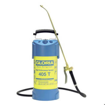 GLORIA - 405 T - 5L hoogwaardige stalen sproeier met messing mondstuk en lans
