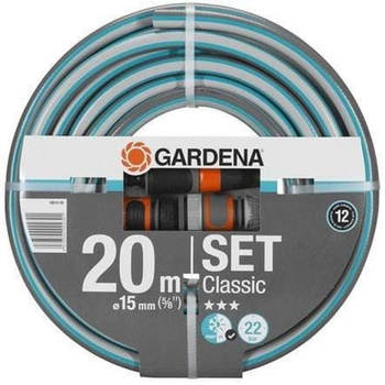 Tuinslang klassiek GARDENA met toebehoren - diameter 15 mm - 20 m 18014-26