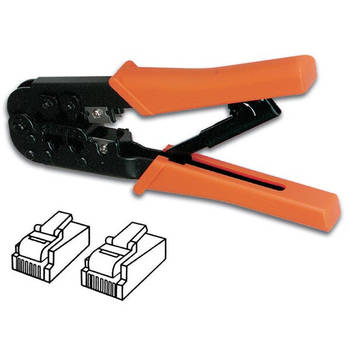 Velleman - Krimptang voor modulaire connectoren 6p4c (rj11), 6p6c (rj12), 8p8c (rj45)