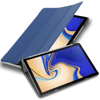 Cadorabo Tablet Hoesje geschikt voor Samsung Galaxy Tab S5e (10.5 inch) Case in JERSEY DONKER BLAUW - Beschermhoes Cover