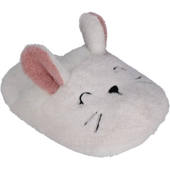 Voetenwarmer pantoffel - voor kinderen - konijn - one size - dieren sloffen - Voetenwarmers