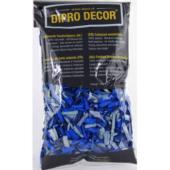 2 stuks - Dipro - Houtsnippers A83 Blauw mix 1 liter