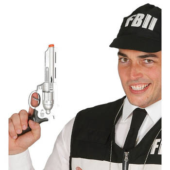 Verkleed FBI pistool/wapen 28 cm - Verkleedattributen