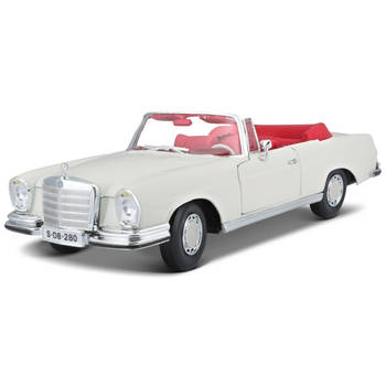 Schaalmodel Mercedes 280SE cabriolet 1:18 - Speelgoed auto's