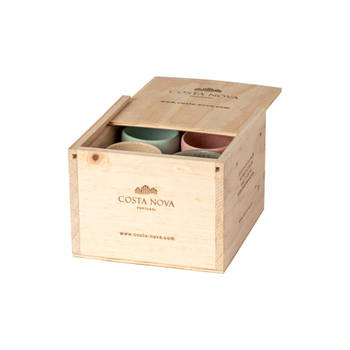Costa Nova & Casafina Giftbox met espresso kopjes 'Arenito' 8 stuks, 70ml