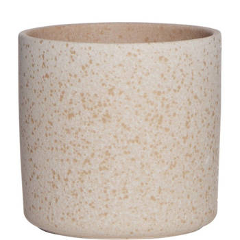 Linen & More Bloempot 'Cylinder' 10cm, Offwhite