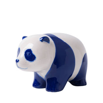 Heinen Delfts Blauw Decoratief figuur 'Panda'