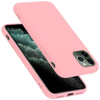 Cadorabo Hoesje geschikt voor Apple iPhone 11 PRO MAX Case in LIQUID ROZE - Beschermhoes TPU silicone Cover