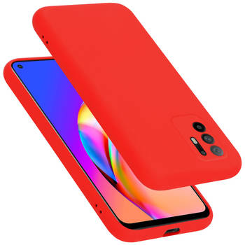 Cadorabo Hoesje geschikt voor Oppo A94 5G Case in LIQUID ROOD - Beschermhoes TPU silicone Cover