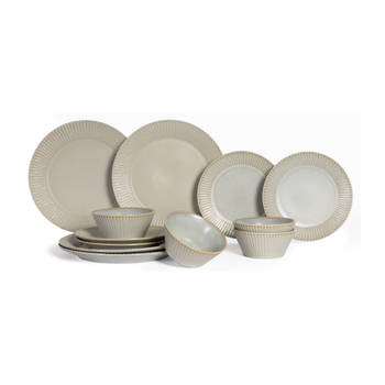 Fine2Dine serviesset Aurora - Beige - 12-delig / 4 personen