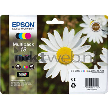 Epson 18 Multipack zwart en kleur cartridge
