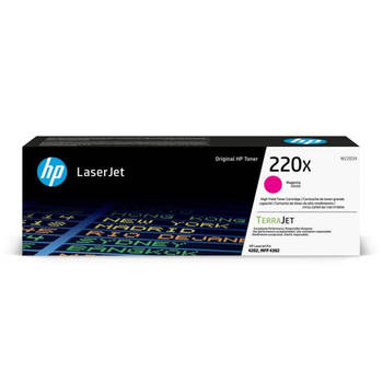 Originele HP 220X magenta tonercartridge met hoog rendement (W2203X) voor HP LaserJet Pro 4202/4302