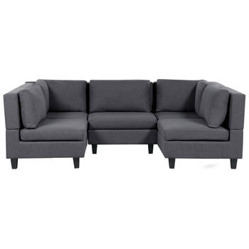 Beliani UNSTAD - Modulaire Sofa-Grijs-Polyester