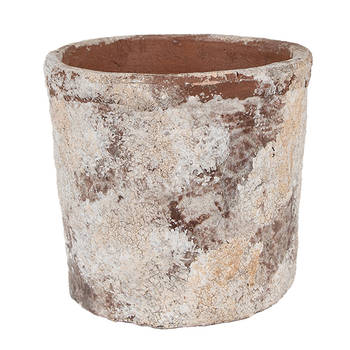 Clayre & Eef Bloempot Ø 18x15 cm Beige Terracotta Beige