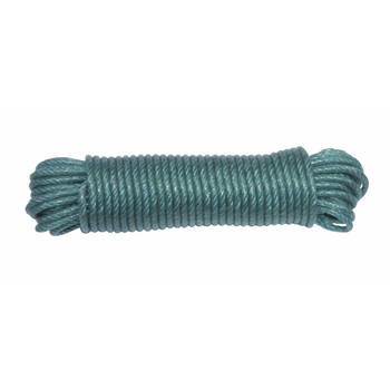 AMIG paracord touw - 20 meter - D5mm - 110kg - PE/PVC - groen - Touw