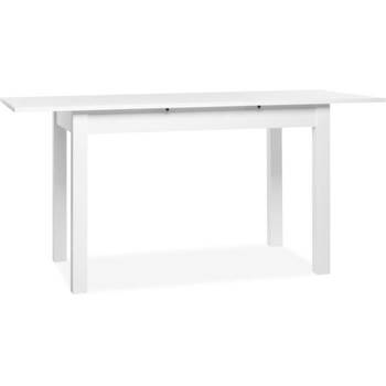 Coburg uitschuifbare tafel - Wit decor - 40 cm verlenging - L120/160 x H76,5 x D70 cm