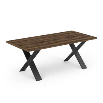 MONACO eettafel - Eiken en zwart houtdecor - L180 x D90 x H74,8 cm - DEMEYERE