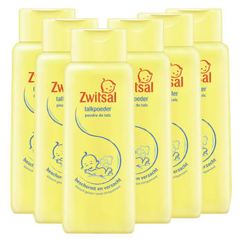 Zwitsal - Talkpoeder - 6 x 100 gram - Voordeelverpakking