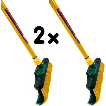 Synx Tools Set van 2 stuks Klauwbezem 28cm - Telescopische steel 70 - 140cm