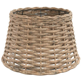 vidaXL Plafondlampenkap Ø38x23 cm wicker bruin