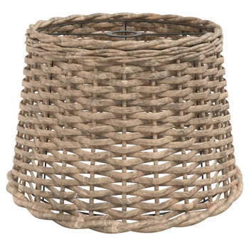 vidaXL Plafondlampenkap Ø40x26 cm wicker bruin