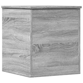 vidaXL Opbergbox 40x42x46 cm bewerkt hout grijs sonoma eikenkleurig