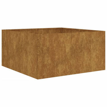 vidaXL Plantenbak 80x80x40 cm cortenstaal