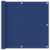 vidaXL Balkonscherm 90x300 cm oxford stof blauw