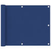 vidaXL Balkonscherm 75x600 cm oxford stof blauw
