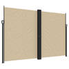 vidaXL Windscherm uittrekbaar 220x1000 cm beige