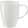 Bellatio Design Koffie mokken/bekers Paris - 1x - porselein - met oor - ivoor wit - 350 ml - Bekers